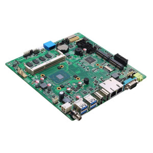 Axiomtek MANO311 Mini ITX Motherboard with Celeron N3350 processor, 6 USB, LVDS, 2 HDMI